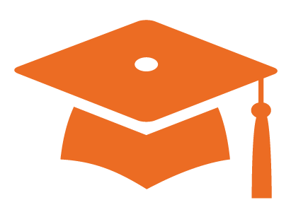 A digital illustration of a mortar board