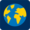 A digital illustration of Earth