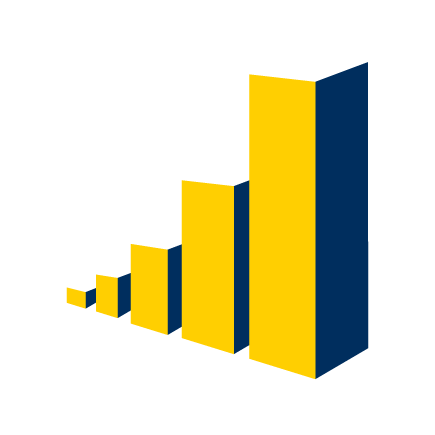 A digital illustration of a bar graph