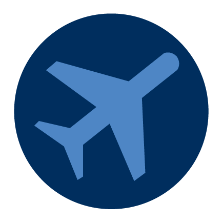 A digital illustration of an airplane