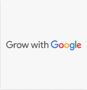 Grow with Google on white background