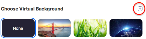 Select the "+" sign to add more backgrounds.