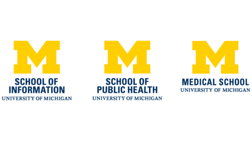 University of Michigan School of Information School of Public Health and Medical School logos