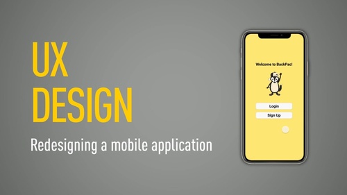 UX Design: redesigning a mobile application