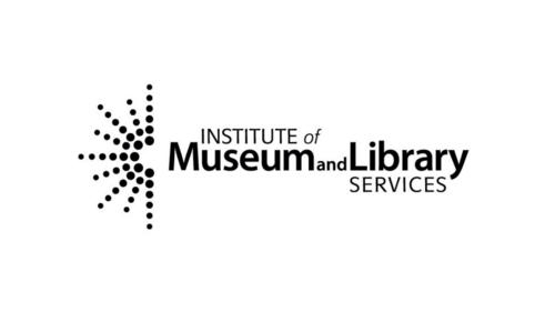 A black logo for the Institute of Museum and Library Services
