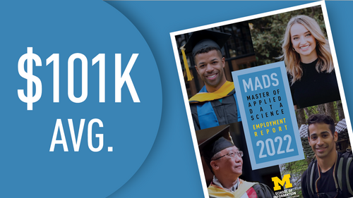 $101K average salary. The front page of the 2022 MADS employment report.