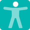 A digital illustration of a stick figure with their arms out to the side.
