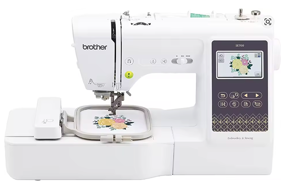 An embroidery machine