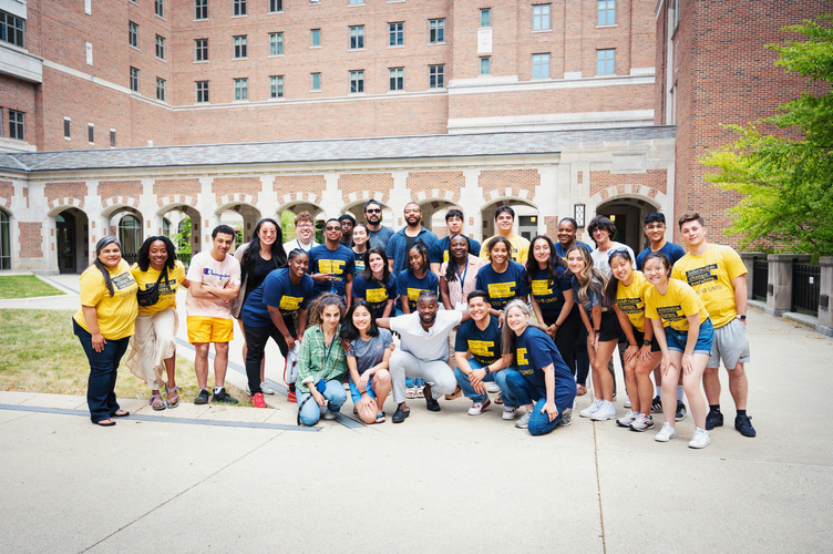Participants pose for a group photo during the 2023 Community College Summer Institute. 