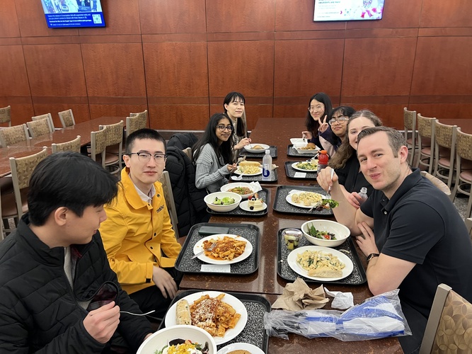 A team dinner. (Photo: Lauralyn Curry-Leech)