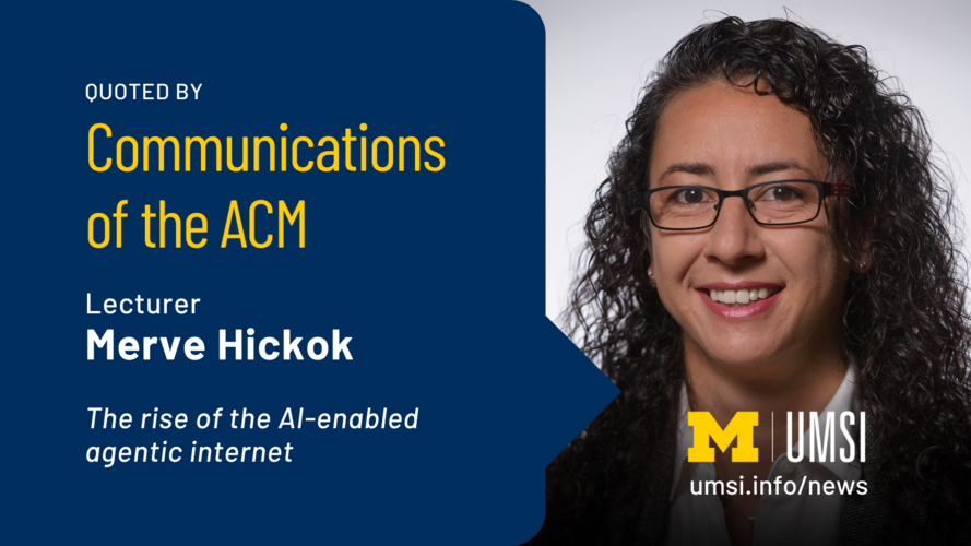 Quoted by Communications of the ACM. Lecturer Merve Hickok. The rise of the AI-enabled agentic internet. 
