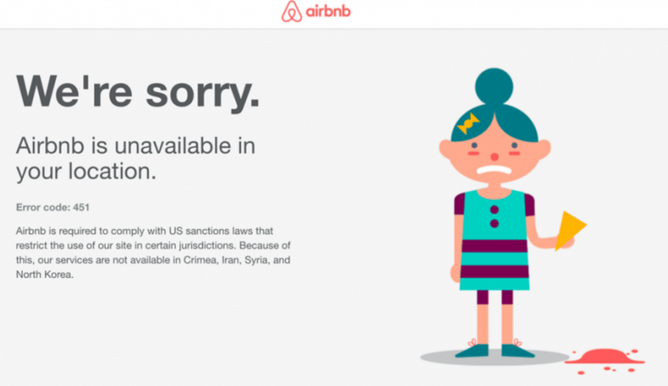 Airbnb error
