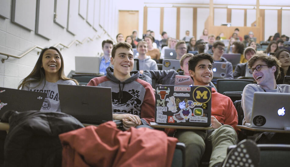 Students in class