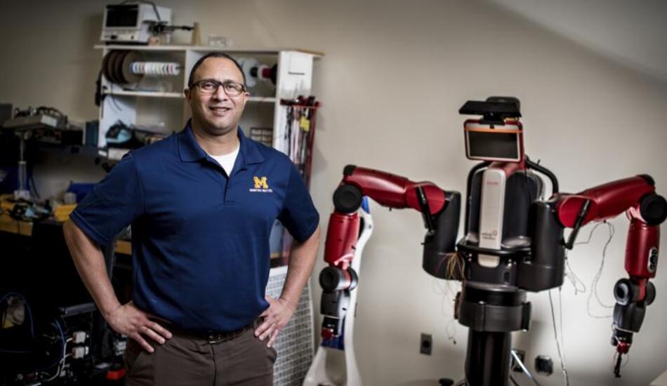 Lionel Robert with robot