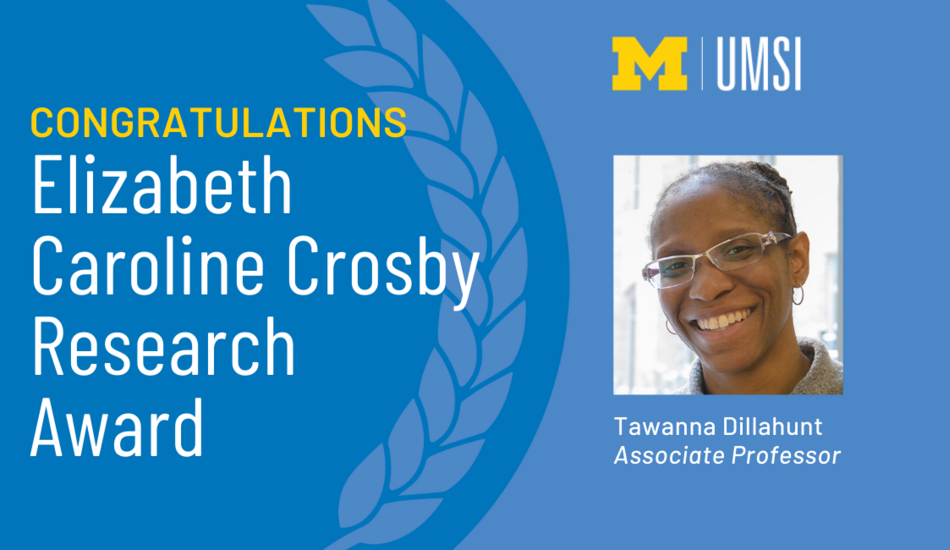 Graphic featuring Tawanna's headshot and a blue vine wrapping around the image
