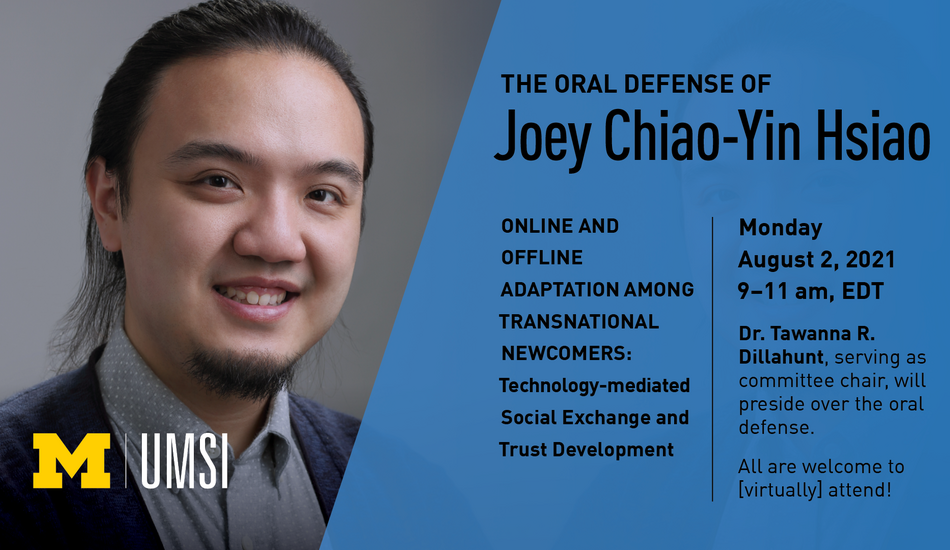 Joey's headshot placed next to text with the event information.