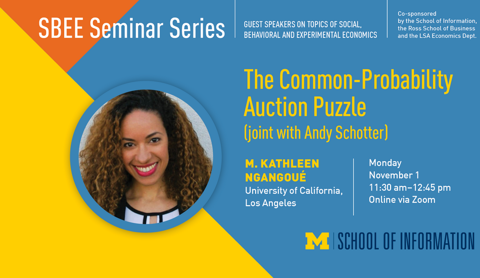 SBEE Seminar Series: M. Kathleen Ngangoué