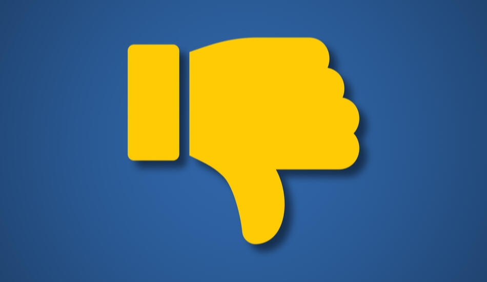 A thumbs down emoji.