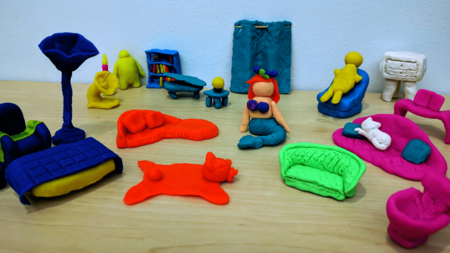 Play-Doh figurines
