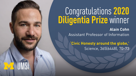 2020 Diligentia Prize winner Alain Cohn