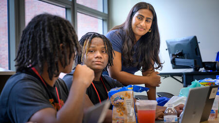 Students in a classroom