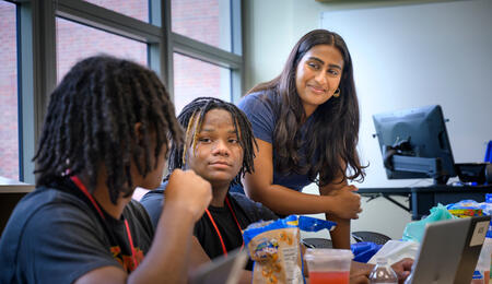 Students in a classroom