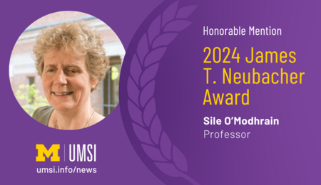Honorable Mention. 2024 James T. Neubacher Award. Sile O'Modhrain. Professor.