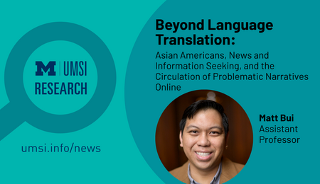 UMSI Research. Beyond Language Translation. Asian Americans, News and and Information Seeking, and the Circulation of Problematic Narratives Online. Matt Bui. Assistant Professor.