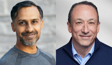 Side-by-side headshots of Nikhil Sharma and Darren Dworkin