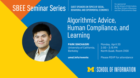 SBEE Seminar with Park Sinchaisri, UC Berkeley