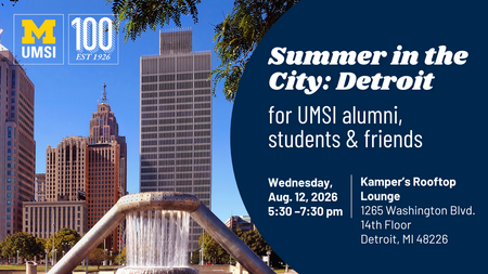 UMSI Summer in the City 2026 - Detroit graphic