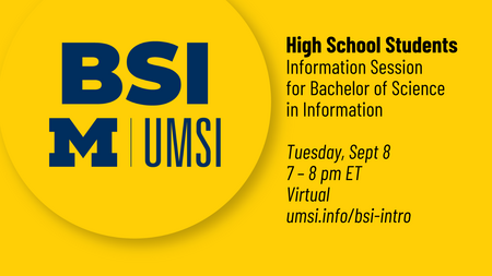 HS Information Session on September 8th
