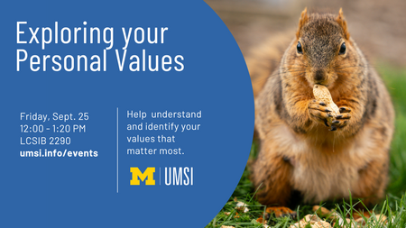 Exploring your Personal Values Flyer