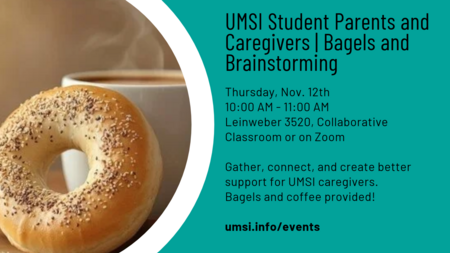 bagels and brainstorming flyer