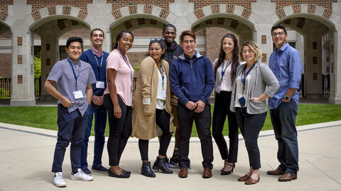 Community College Summer Institute students posing as a group