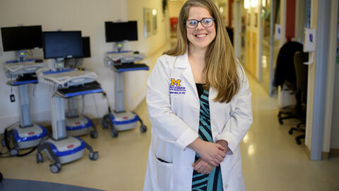 MHI student in a hospital