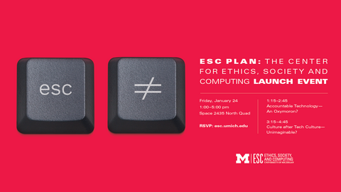 ESC plan: Center for ethics, society, and computing launch event