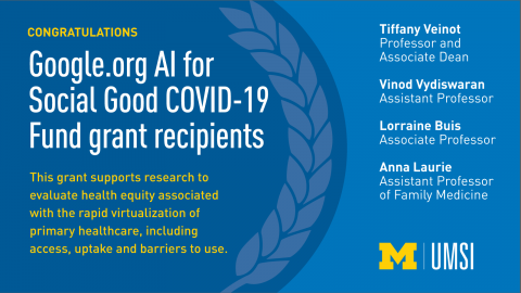 Congratulations Google.org AI for Social Good COVID-19 Fund grant recipients