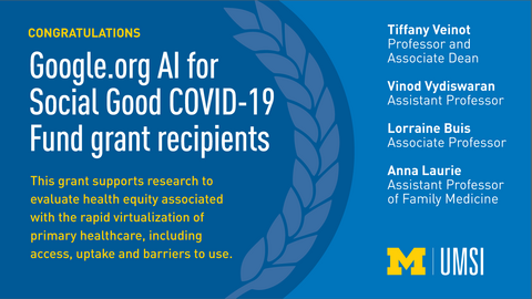 Congratulations Google.org AI for Social Good COVID-19 Fund grant recipients