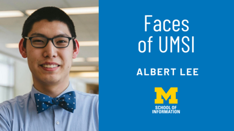 Student Albert Lee smiles