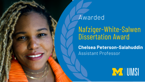 Awarded Nafziger-White-Salwen Dissertation Award. Chelsea Peterson-Salahuddin. Assistant Professor. 