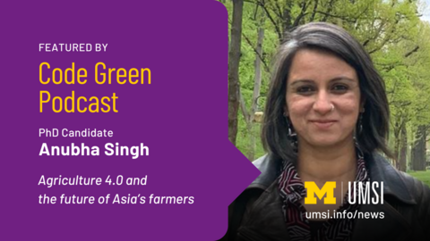 Featured by Code Green Podcast. PhD Candidate Anubha Singh. Agriculture 4.0 and the future of Asia's farmers.