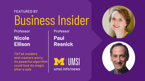 Featured by Business Insider. Professor Nicole Ellison. Professor Paul Resnick. TikTok insiders and creators worry its powerful algorithm could lose its magic after a sale. 