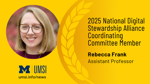 2025 National Digital Stewardship Alliance Coordinating Committee Member. Rebecca Frank. Assistant Professor. 