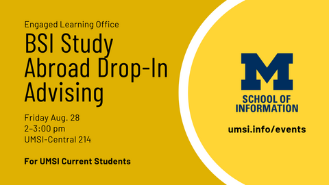 BSI Study Abroad Drop-In Advising