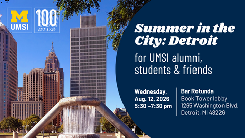 Summer in the City - Detroit graphic
