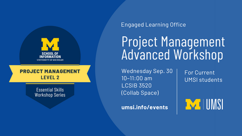 Project Management Advanced Workshop - 09/30/2026