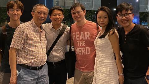 MADS students Hyunwoo Kim, Koon Leong Ho, Stuart Yew Meng Ong, Guo Jinghua, Sophie Ruo Yu Deng, Mel Nguyen