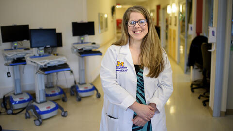 A photo of Emily Trumpower at the Children's Hospital