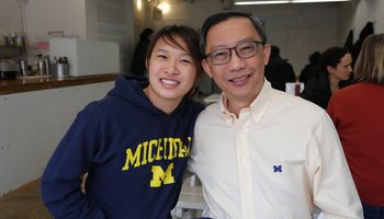 Koon Leong Ho (right) and daughter